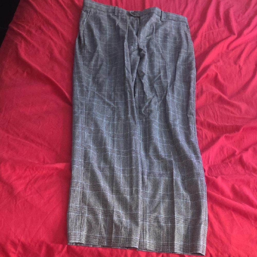 Banana Republic Gray Plaid Dress Pants